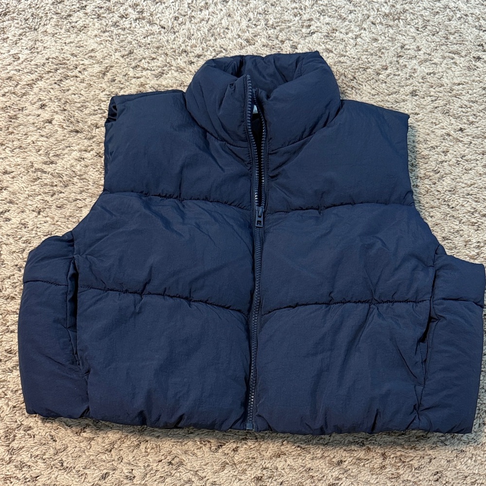 H&M Navy Blue Puffer Vest